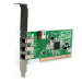 StarTech.com 4 port PCI 1394a FireWire Adapter Card - 3 External 1 Internal