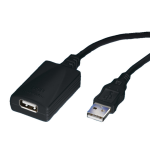 ROLINE USB 2.0 Extension Cable, 1 Port, black 5 m