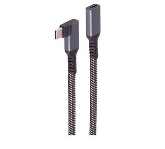 EU Product - USB-C Verl�ngerungskabel 3.2 90� PD Textil 1,5m thumbnail