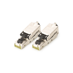 Digitus CAT 6A Field Termination Plug, STP with dust cap, bend relief - 2 pcs.