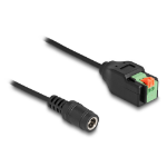 DeLOCK 66326 electriciteitssnoer Zwart, Groen 0,15 m 5.5 x 2.1 mm 2-pins aansluitingsblok