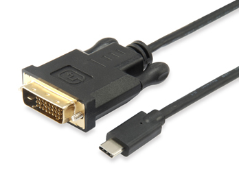 Image of Equip USB Type C to DVI-D Dual Link Cable Male to Male, 1.8m