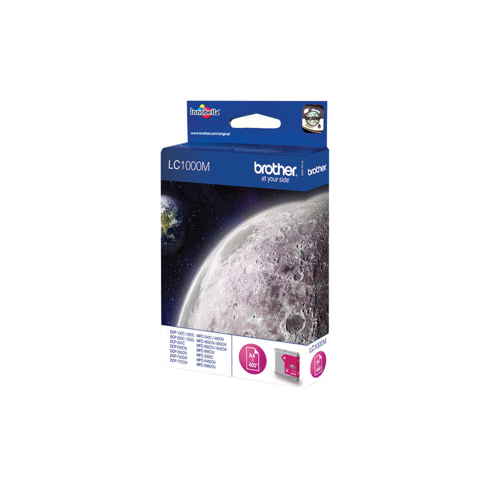 Brother LC-1000M Ink cartridge magenta, 400 pages ISO/IEC 24711 6.5ml for Brother DCP 130 C/MFC 5460