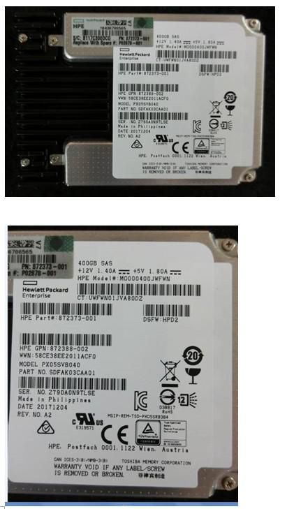 HPE *Non Cancellable/Non Returnable (NCNR)* DRIVE SSD 400GB SFF SAS WI RW NHP DS