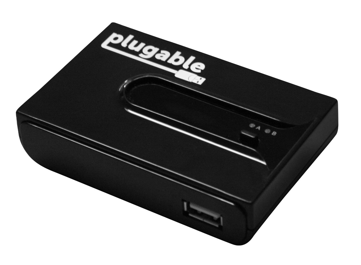 Image of Plugable Technologies USB2-SWITCH2 interface hub 480 Mbit/s Black