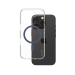 PanzerGlass CARE by ® Flagship Case Transparent Urban Combat w. Blue MagSafe iPhone 16 Pro mobiele telefoon behuizingen Hoes Transparant
