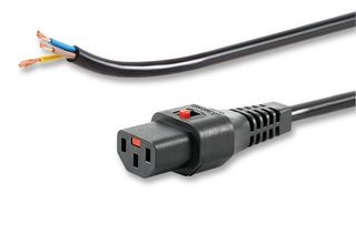 IEC LOCK PC1026 power cable Black 4 m C13 coupler
