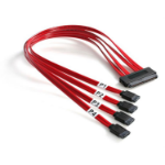 StarTech.com 50cm SAS SFF-8484 (32 pin 4i Multi-lane) Host To 4 SATA Cable SCSI cable Red 19.7" (0.5 m)