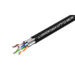 Lanview LVN122445 networking cable Black 500 m Cat6a U/FTP (STP) Round