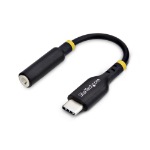 StarTech.com USBCAUDIO2 cable gender changer USB Type-C 2.0 3.5 mm Black