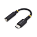 StarTech.com 5in (12.7cm) USB-C to 3.5mm TRRS Headphone/Headset Jack Audio Adapter, USB Type-C Aux Dongle, 32-bit DAC, Supports USB-C/Thunderbolt, Laptop/Phone/Tablet