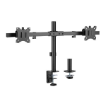 Brateck Pole Mount Dual-Screen Monitor Mount Fit Most 17'-32' Monitors, Up to 9kg per screen VESA 75x75/100x100