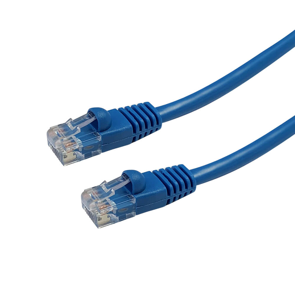 Videk Enhanced Cat5e Booted UTP RJ45 to RJ45 Patch Cable Blue 0.3Mtr