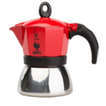 Bialetti Moka induction Moka pot 0.24 L Red, Silver