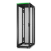 APC Easy Rack, 42U, Black, With Roof, Castors, Feet, 4 Brackets, and Bottom, No Side Panels, 1991H x 600W x 1200D mm