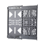 StarTech.com Slide-Out AV Component Storage Panel, Cable Box and Accessories Mounting, 22lb (10kg) Max, Behind-TV Media Wall Mount, Sliding Design for Easy Access