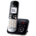 Panasonic KX-TG6821GB telefoner DECT-telefon Namn och uppringnings-ID Svart