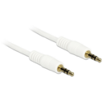 DeLOCK 0.5m 3.5mm M/M audio cable White