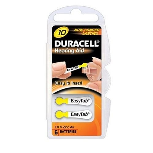 Duracell DA10 household battery Single-use battery Zinc-Air