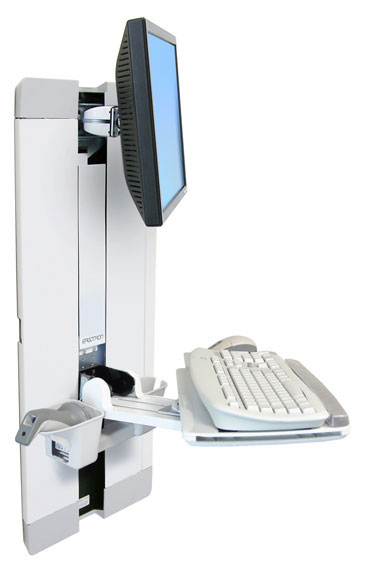Photos - Mount/Stand Ergotron StyleView Vertical Lift, Patient Room 61 cm  White 60-609-21 (24")
