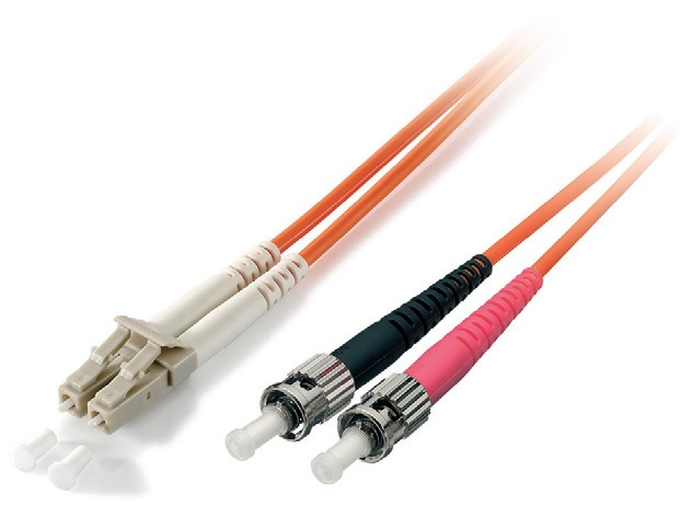 Image of Equip LC/ST Fiber Optic Patch Cable, OS2, 1.0m