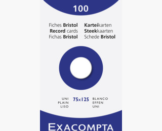 Exacompta 13301E index card White