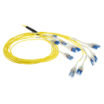 ACT 25 meter Multimode 9/125 OS2 glasvezel prefabkabel 24F LC Polarity Twist