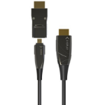 Techly ICOC-HDMI-HY2D-100 HDMI cable 100 m HDMI Type A (Standard) HDMI Type D (Micro) Black