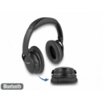 DeLOCK 27181 hoofdtelefoon/headset Bedraad en draadloos Hoofdband Oproepen/muziek Micro-USB Bluetooth Zwart