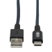 Tripp Lite Heavy-Duty USB-A to USB-C Cable - M/M, USB 2.0, UHMWPE and Aramid Fibers, Grey, 3.05 m