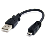 StarTech.com UUSBHAUB6IN USB cable 6" (0.152 m) USB A Micro-USB B Black