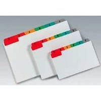 Image of Concord Guide Cards A-Z 152x102mm White with Multicoloured Tabs -...