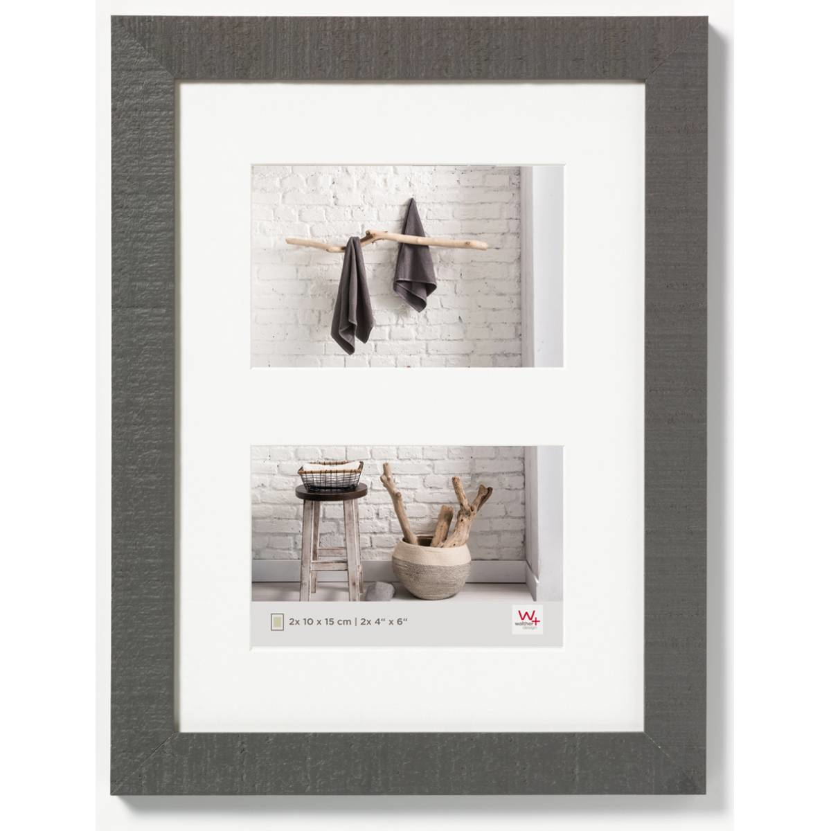 Image of walther design HO218D - Wood - Gray - Single picture frame - 13 x...