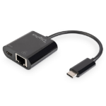 Digitus USB Type-CTM Gigabit Ethernet adapter with Power Delivery support