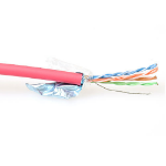 ACT CAT5E F/UTP LSZH soepel patch rood 500 m