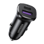 Ugreen EU Product - Car Charger USB-C USB-A 30W - Black