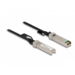DeLOCK 84204 InfiniBand en Glasvezelkabel 2 m SFP+ Zwart, Zilver