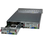 Supermicro BigTwin SuperServer 621BT-DNTR - 2 nodes - cluster - rack-mountable - 2U - 2-way - no CPU up to - RAM 0 GB 3.5" bay(s) - no HDD - monitor: none - black front, silver body