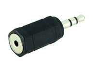 Image of Microconnect 3.5mm/2.5mm M/F Black