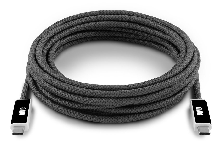 OWC 4.5M (15') USB4 (40Gb/s) Active Optical Cable Black