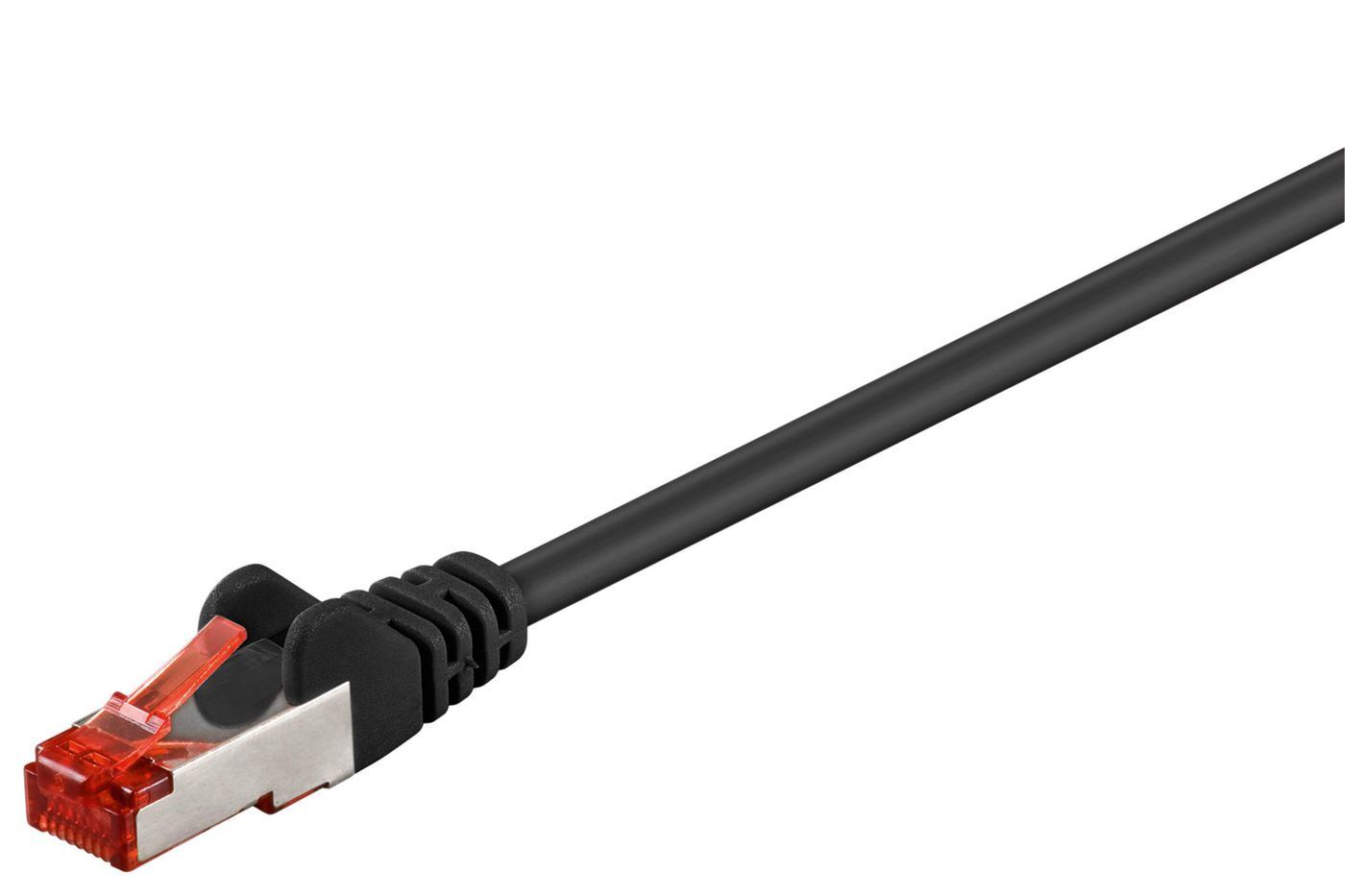 Image of Microconnect 0.25m Cat6 RJ-45 networking cable Black F/UTP (FTP)