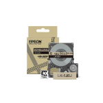 Epson C53S672091/LK-5JBJ DirectLabel-etikettes brown bright matt on black 18mm for Epson LabelWorks LW-C 410