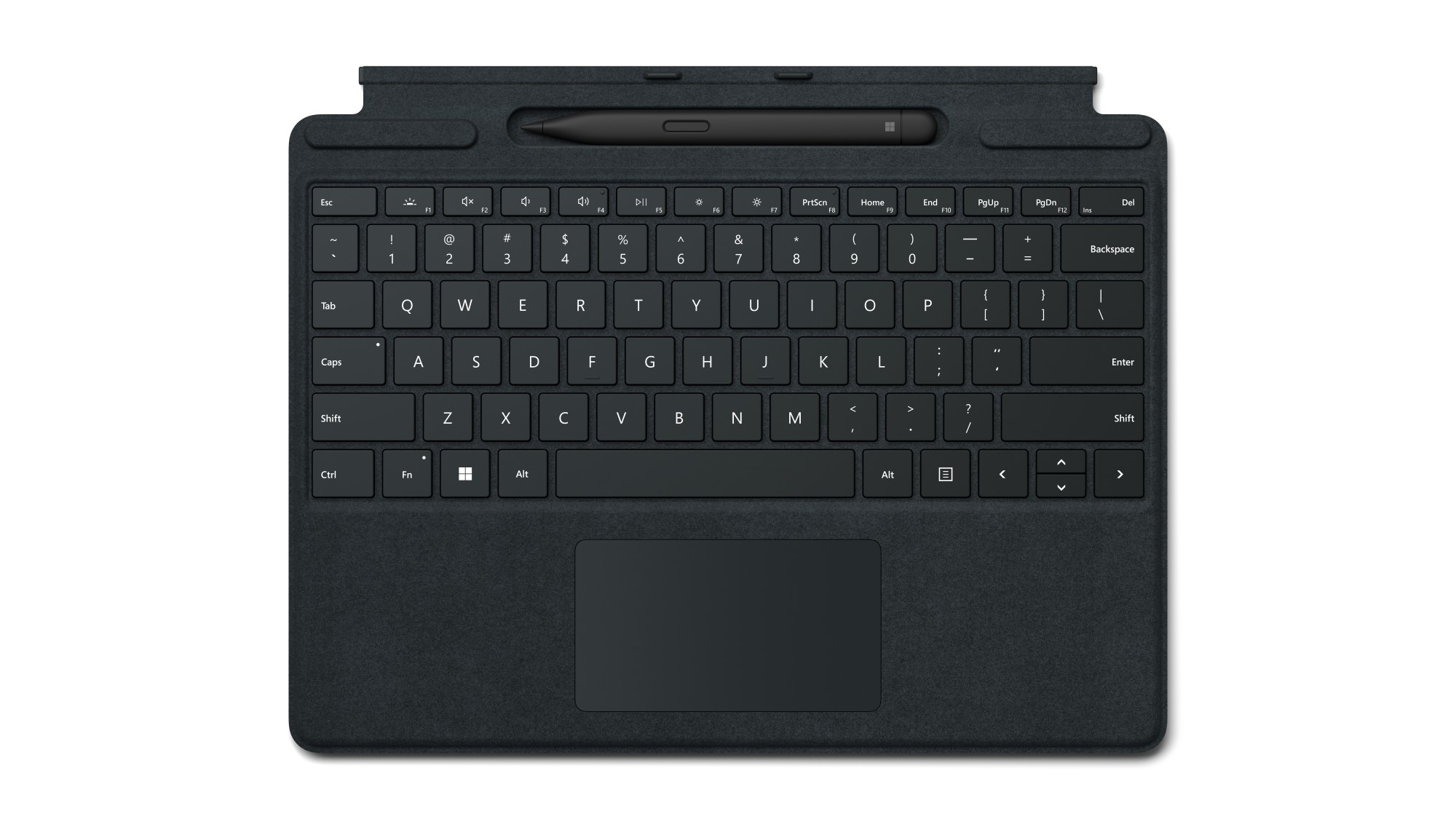 Microsoft Surface Typecover Alcantara with pen storage/ With pen Black Pro 8 & X & 9