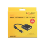DeLOCK 62603 video cable adapter 0.2 m Mini DisplayPort DVI-I Black