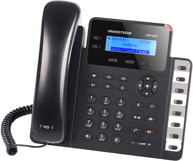 Grandstream Networks GXP1628 2 line SIP Phone with 8BLF Keys and POE
