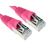 Cables Direct ART-100-HP networking cable Pink 0.25 m Cat6a S/FTP (S-STP)