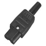 Bachmann 915.170 electrical power plug C13 Black