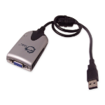 Siig JU-000071-S2 USB graphics adapter 1680 x 1050 pixels Black, Silver
