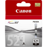 Canon 2933B001|CLI-521BK Ink cartridge foto black, 1.25K pages ISO/IEC 24711 690 Photos 9ml for Canon Pixma IP 3600/MP 980