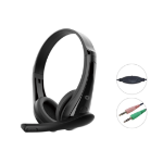Conceptronic POLONA06B3T Stereo 3.5mm Headset, Noise Reduction Microphone